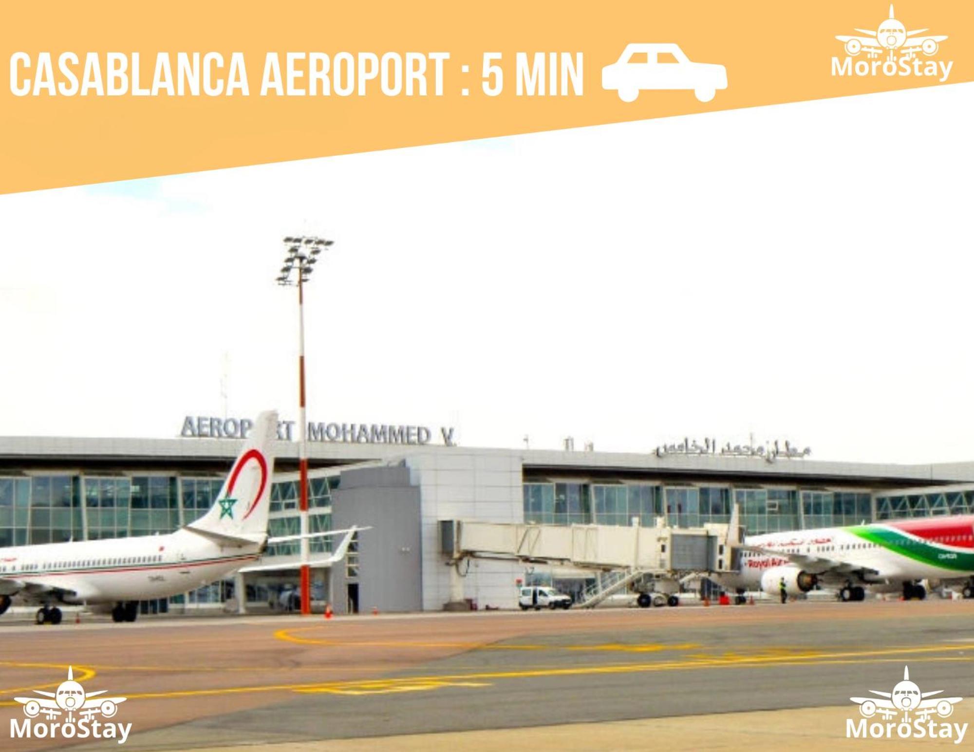 Airport Apartment Suite Casablanca Free Wifi Modern Confort Calme Derroua Extérieur photo