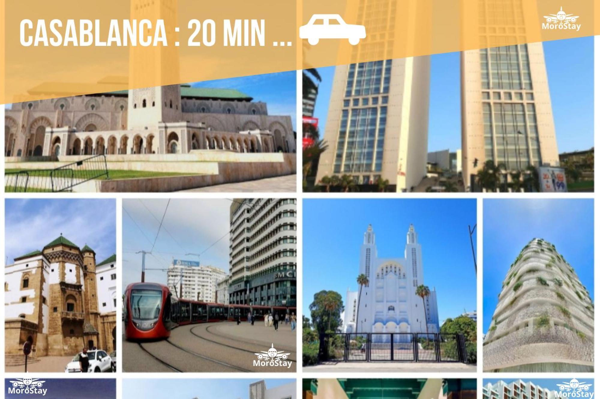 Airport Apartment Suite Casablanca Free Wifi Modern Confort Calme Derroua Extérieur photo